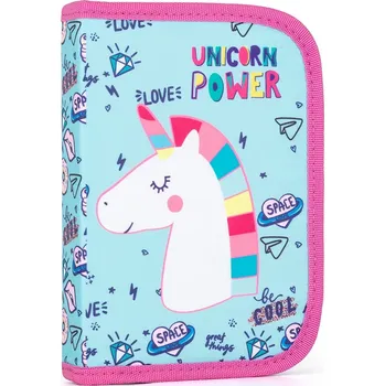 Penál Školní penál s 2 chlopněmi Unicorn Iconic