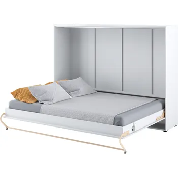 Postel Sklápěcí postel nízká 140 Concept Pro - Lenart Bílá / Bílý Lesk 177x159 cm