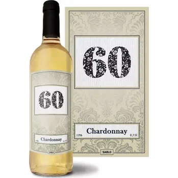 Víno Sablio Bílé víno k 60. narozeninám: 0,75 l
