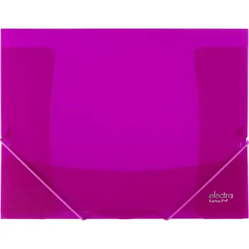 Kancelářské potřeby Karton P+P Electra A4 s gumičkou tmavě růžové 5 ks