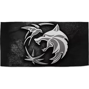 Sablio Ručník Zaklínač Šedý abstrakt - 30x50 cm