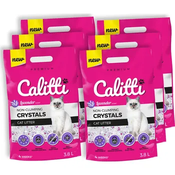 Calitti Crystals Levandule silikonové stelivo 6x3,8L