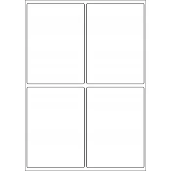Speciální papír Kurýrní štítky 100x140 mm arch A4 samolepky S RÁMEČKEM PRO STABILIZACI 10 Ks