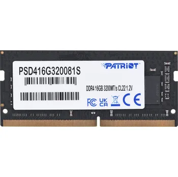 Operační paměť Patriot Memory Signature PSD416G320081S paměťový modul 16 GB 1 x 16 GB DDR4 3200 MHz
