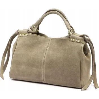 Kabelka Vera Pelle kabelka z pravé kůže béžová