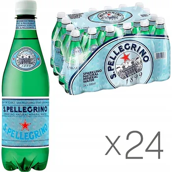 Voda San Pellegrino Minerální voda perlivá s přírodním obsahem CO2 - PET - 24x0,5L