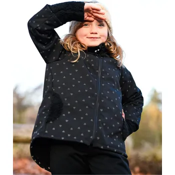 Dámský kabát reflexní softshellový kabátek v novém střihu s hebkým chloupkem