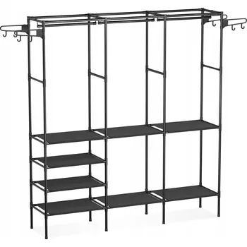 Věšák Stojanový věšák kovový Markadler černý