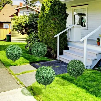 umělá květina Sada 2 umělých zimostrázů 70 cm | zelené