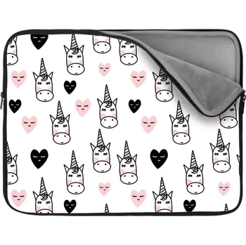 pouzdro na notebook Sablio Obal na notebook Hlava jednorožce - 13"