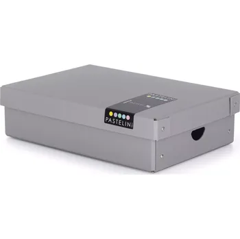 Archivační box Karton P+P Krabice lamino malá 35,5 x 24 x 9 cm Pastelini šedá 7-02121