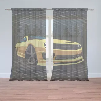Záclona Sablio Záclony Chevrolet Camaro Puntíky: 2ks 150x250cm