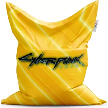 Sedací pytel Sablio Sedací vak Cyberpunk 2077 Žlutý - 150x100 cm