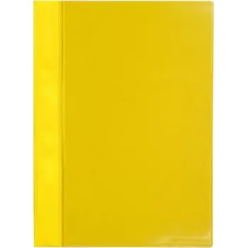 Rychlovazač A4 z PVC s přední kapsou žlutý