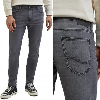 Dámské džíny Lee MALONE SKINNY Darkness Šedé džíny skinny rifle W27 L32