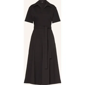 Dámské šaty Theory Dámské Šaty Se Lnem, černá, 42