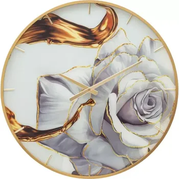 Hodiny Nástěnné hodiny Glass Rose 60 cm vícebarevné/zlaté