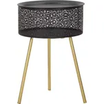 Odkládací stolek Blacky 35 cm černý/zlatý
