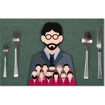 prostírání Sablio Prostírání Money heist Profesor a jeho tým Zelená: 40x30cm
