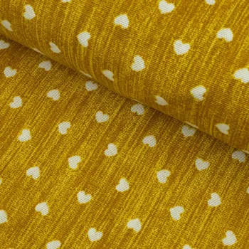 Španělská Loneta - Mini srdíčka na hňedém