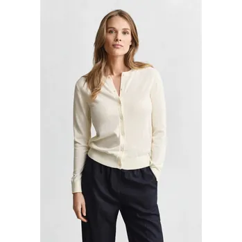 Dámský svetr KARDIGÁN GANT LIGHT KNIT C-NECK CARDIGAN CREAM