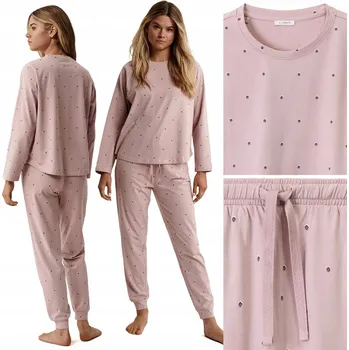 Dámské pyžamo Dámské pyžamo teplákové soupravy ATLANTIC NLP-500 Domácí komplet 100% Bavlna - XXL