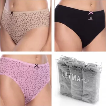Dámské spodní prádlo LAMA Kalhotky bavlna bikiny L-127BI 25 3-balení L