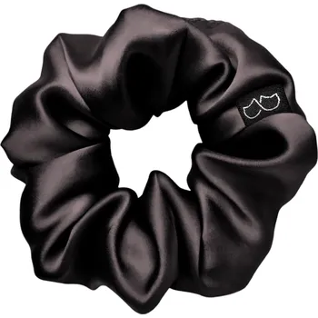 Cat&Cat Silk hedvábná scrunchie na vlasy černá, 1 ks.