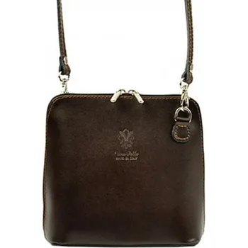 Kabelka Kožená kabelka Barberinis 1702 - tmavě hnědá