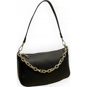 Kabelka Kabelka z lícové kůže, přírodní kůže Julietta Černá