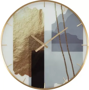 Hodiny Nástěnné hodiny Glass Motif 60 cm vícebarevné/zlaté