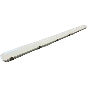 Lampička G & L Handels GmbH LED svítidlo do vlhkých prostor 659150, šedé, délka 156,3 cm, IP65 šedá, bílá, metalická LED 28 W celkem