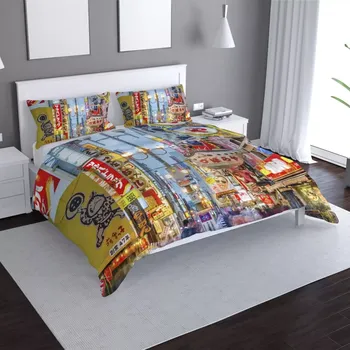 Povlečení Sablio Povlečení Noční ulička - 140x200 / 90x70