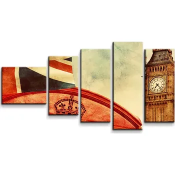Obraz Sablio Obraz - 5-dílný Londýn 4 - 100x60 cm