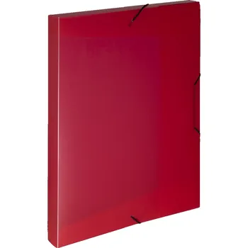 Archivační box Karton P+P Krabice PP s gumou A4 Opaline červená
