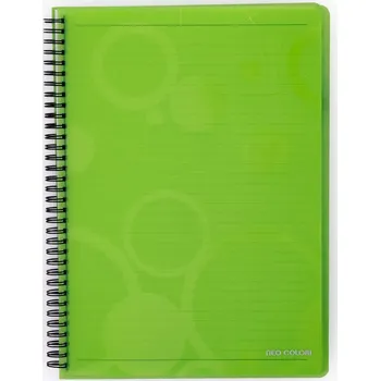 Karton P+P Twin wire blok A5 lamino NEO COLORI zelená