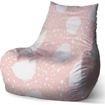 Sedací pytel Sablio Sedací vak Bean Bílé fleky - 60 x 70 x 70 cm