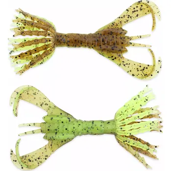 Nástraha Gumová nástraha Keitech Hyper Spider 3,2" 8cm Green Pumpkin Chartreuse 401T (6ks)