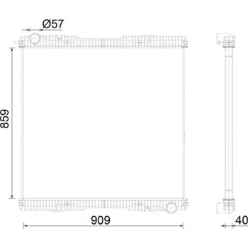 Chladič motoru Chladič, chlazení motoru AVA 10045013
