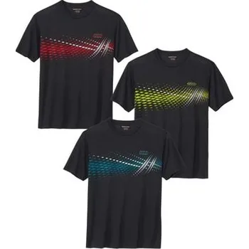 Pánské tričko Atlas For Men Sada 3 sportovních triček, Černá, Velikost XXL N7109
