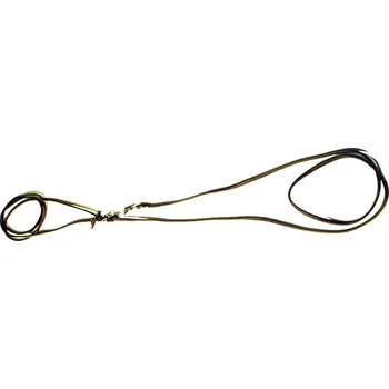 Vodítko pro psa Zubíček Vypouštěcí vodítko z kulaté kůže - 6 mm Barva: přírodní