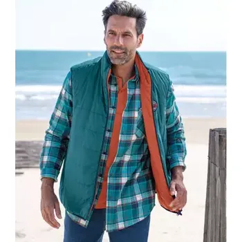 Pánská vesta Atlas For Men Oboustranná prošívaná vesta 2 v 1 , , Velikost 3XL P1113