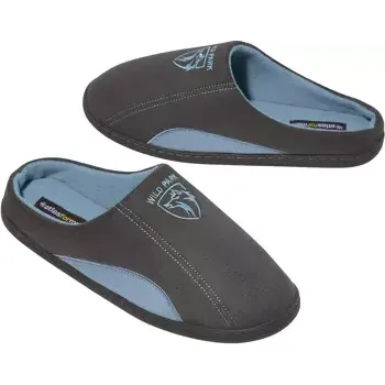 Pánské pantofle Atlas For Men Pantofle z imitace semiše zateplené fleecem, Šedá , Velikost 39 P2137