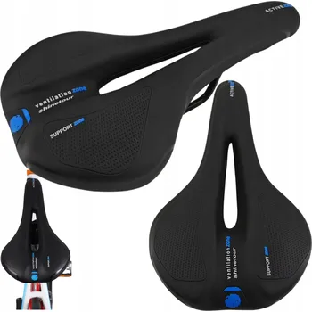 Sedlo na kolo Sedlo Fit4Med Měkké cyklistické sedlo s pěnou Airflow, šířka 150 mm