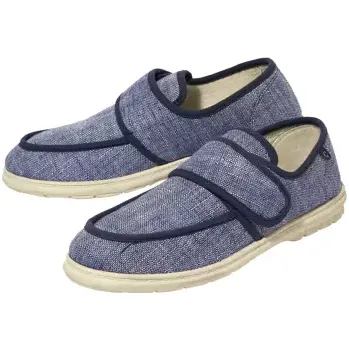 Pánské mokasíny Atlas For Men Letní mokasíny na suchý zip, Modrá, Velikost 43 V0148