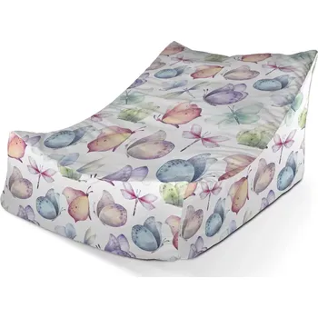 Sedací pytel Sablio Sedací vak Lounge Slet motýlů - 80 x 95 x 50 cm