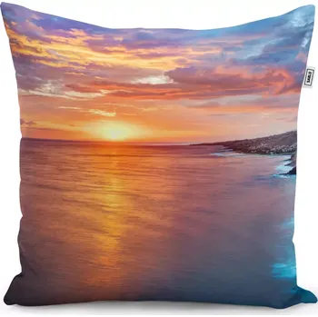 Polštář Sablio Polštář Západ slunce nad mořem - 40x40 cm