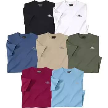 Atlas For Men Sada 7 triček Expedition , Modrá, Velikost XXL M7152