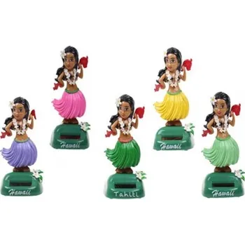 Zahradní dekorace Solární tančící havajská tanečnice mix