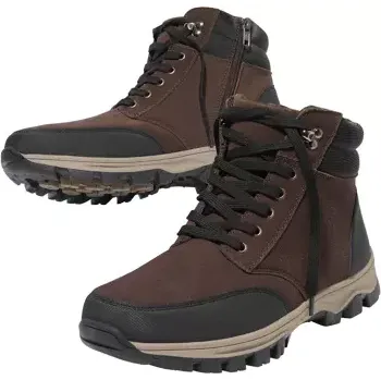 Pánská zimní obuv Atlas For Men Kotníkové boty na zip, Hnědá, Velikost 44 N8129